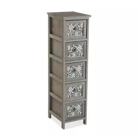 Chest of drawers Versa Grey Wood (32 x 98 x 26 cm) by Versa, Bathroom Shelves - Ref: S3409027, Price: 61,98 €, Discount: %