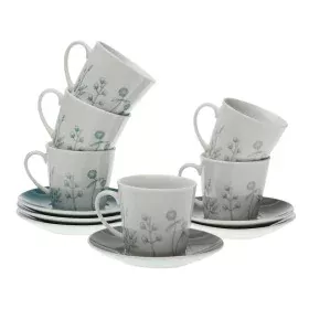 Juego de 6 Tazas de Té con Plato Versa Nomma Porcelana 9 x 14 x 14 cm 10,5 x 8 x 6 cm 14 x 14 x 2 cm de Versa, Tazas - Ref: S...