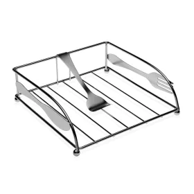 Napkin holder Versa Metal Steel 5,8 x 18 x 18 cm by Versa, Shelves and supports - Ref: S3409309, Price: 7,55 €, Discount: %