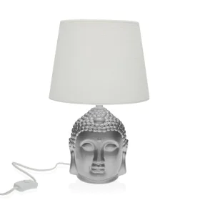 Desk lamp Versa Silver Buddha Porcelain (21 x 33 x 21 cm) by Versa, Bedside and Table Lamps - Ref: S3409372, Price: 26,47 €, ...