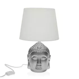 Desk lamp Versa Silver Buddha Porcelain (21 x 33 x 21 cm) by Versa, Bedside and Table Lamps - Ref: S3409372, Price: 23,82 €, ...