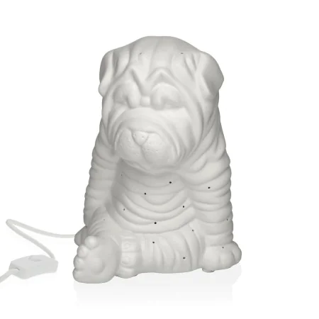 Lâmpada de mesa Versa Cão Porcelana (17,1 x 19,6 x 15 cm) de Versa, Candeeiros de mesa e de cabeceira - Ref: S3409379, Preço:...