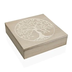 Decorative box Versa Tree Wood 24 x 6 x 24 cm by Versa, Boxes - Ref: S3409412, Price: 14,65 €, Discount: %