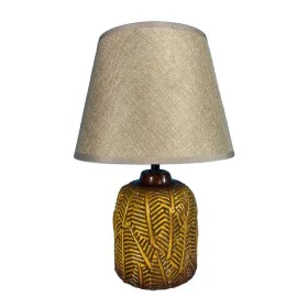 Lampe de bureau Versa Hosto Jaune Céramique Textile (22,5 x 33 x 12,5 cm) de Versa, Lampes de chevet - Réf : S3409483, Prix :...