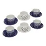 Lot de tasses avec soucoupes Versa Regina Céramique 8,6 x 6,4 x 9,2 cm de Versa, Tasses - Réf : S3409567, Prix : 22,70 €, Rem...