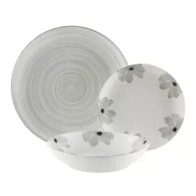 Tableware Versa Flores Grey 18 Pieces Porcelain by Versa, Combination Sets - Ref: S3409604, Price: 40,93 €, Discount: %