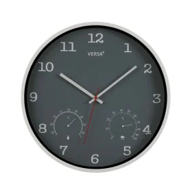 Wall Clock Versa Grey Plastic (4,3 x 35,5 x 35,5 cm) by Versa, Wall Clocks - Ref: S3409737, Price: 18,57 €, Discount: %