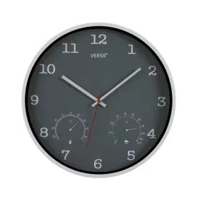 Wall Clock Versa Grey Plastic (4,3 x 35,5 x 35,5 cm) by Versa, Wall Clocks - Ref: S3409737, Price: 18,57 €, Discount: %