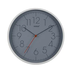 Orologio da Parete Versa Grigio Plastica (4,3 x 30,5 x 30,5 cm) di Versa, Orologi da parete - Rif: S3409739, Prezzo: 13,26 €,...