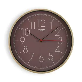 Horloge Murale Versa Marron Plastique (4,3 x 30,5 x 30,5 cm) de Versa, Pendules murales - Réf : S3409743, Prix : 12,87 €, Rem...