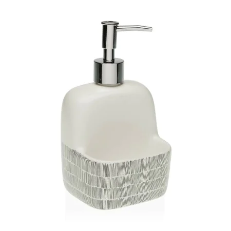 Soap Dispenser Versa New Lines Ceramic (9,4 x 17,8 x 10,5 cm) by Versa, Stands and dispensers - Ref: S3409804, Price: 6,44 €,...