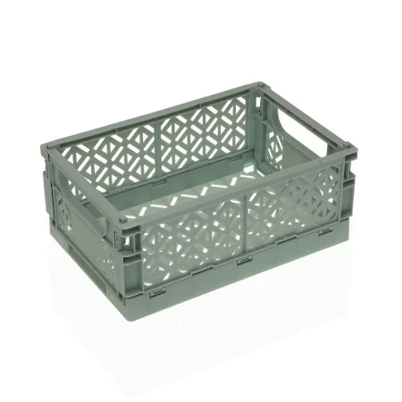 Folding box Versa Green polypropylene 25 x 10 x 16,5 cm by Versa, Storage boxes and chests - Ref: S3409842, Price: 4,36 €, Di...