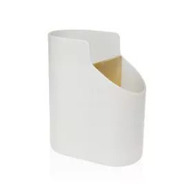 Bote para Utensilios de Cocina Versa Blanco Bambú ABS 8,5 x 17,6 x 15 cm de Versa, Estantes y soportes - Ref: S3410000, Preci...