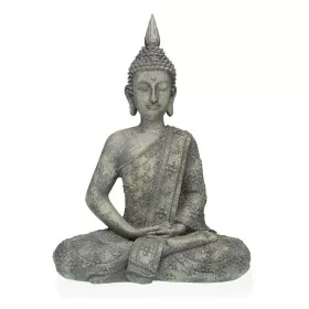 Decorative Figure Versa Grey Buddha 19 x 40 x 28 cm Resin by Versa, Ornaments - Ref: S3410066, Price: 40,12 €, Discount: %