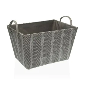 Basket Versa Grey Paper (26 x 22 x 36 cm) by Versa, Cosmetic Organisers - Ref: S3410101, Price: 12,64 €, Discount: %