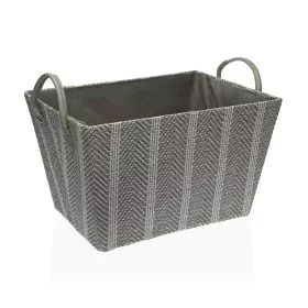 Basket Versa Grey Paper (26 x 22 x 36 cm) by Versa, Cosmetic Organisers - Ref: S3410101, Price: 12,14 €, Discount: %