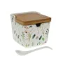 Sugar Bowl Versa Sansa Flowers 8,8 x 8,5 x 8,8 cm Ceramic by Versa, Sugar and milk - Ref: S3410218, Price: 6,52 €, Discount: %