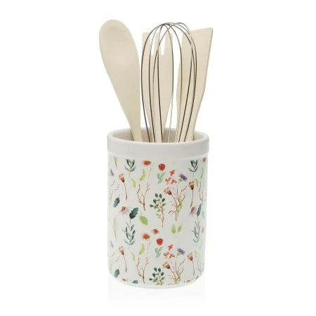 Recipiente para Utensílios de Cozinha Versa Sansa Cerâmica 10 x 15 x 10 cm de Versa, Prateleiras e estantes - Ref: S3410221, ...