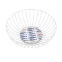 Panier en tige de métal Versa Blanc Métal Acier Bois MDF 28 x 11 x 28 cm Poissons de Versa, Bols et tasses - Réf : S3410377, ...