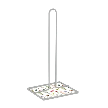 Dérouleur de papier de cuisine Versa Sansa Fleurs Métal Acier Bois MDF (16,5 x 31 x 13 cm) de Versa, Étagères et supports - R...