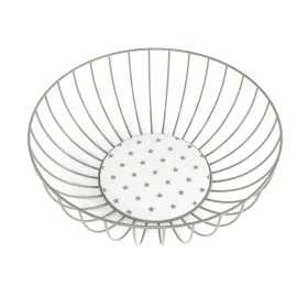 Wire Basket Versa Metal Steel MDF Wood 28 x 11 x 28 cm Stars by Versa, Bowls and large cups - Ref: S3410402, Price: 9,55 €, D...