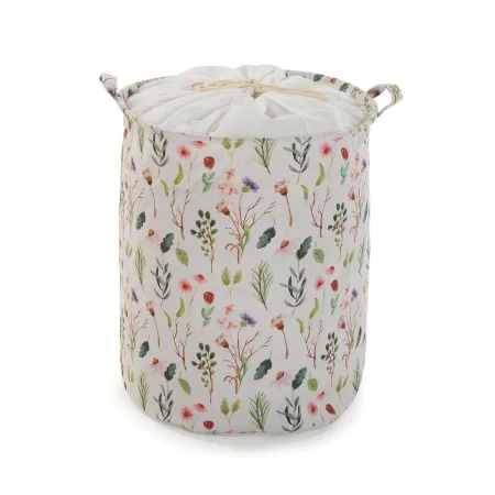 Panier à linge Versa Fleurs Polyester Textile (38 x 48 x 38 cm) de Versa, Corbeilles à linge - Réf : S3410415, Prix : 8,98 €,...