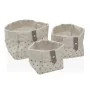 Basket set Versa Stars Polyester 14 x 14 x 14 cm Textile by Versa, Cosmetic Organisers - Ref: S3410425, Price: 6,58 €, Discou...