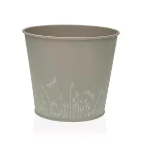 Pot Versa Zink Gris Métal (16 cm) de Versa, Pots de fleurs - Réf : S3410531, Prix : 5,76 €, Remise : %