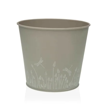 Pot Versa Zink Gris Métal (16 cm) de Versa, Pots de fleurs - Réf : S3410531, Prix : 6,86 €, Remise : %