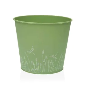 Plant pot Versa Zink Green Metal (16 cm) by Versa, Flower Pots - Ref: S3410534, Price: 6,86 €, Discount: %