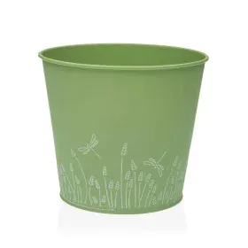 Maceta Versa Zink Verde Metal (16 cm) de Versa, Macetas para flores - Ref: S3410534, Precio: 5,76 €, Descuento: %