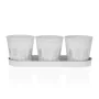 Vaso Versa Branco Triplo Metal (11 x 33 cm) de Versa, Vasos para flores - Ref: S3410538, Preço: 10,65 €, Desconto: %