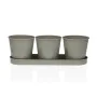 Vaso Versa Cinzento Triplo Metal (11 x 33 cm) de Versa, Vasos para flores - Ref: S3410539, Preço: 10,65 €, Desconto: %