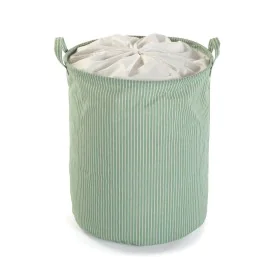 Cesto per i Panni Sporchi Versa Verde Poliestere Cotone Nylon (38 x 48 x 38 cm) di Versa, Ceste per la biancheria - Rif: S341...