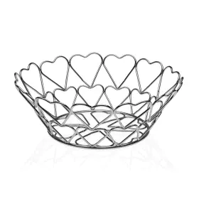 Coupe à fruits Versa Coeurs Métal Acier (26 x 10 x 26 cm) de Versa, Bols et tasses - Réf : S3410579, Prix : 9,89 €, Remise : %