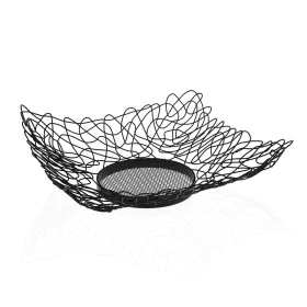 Fruit Bowl Versa Black Metal Steel (29 x 10 x 29 cm) by Versa, Bowls and large cups - Ref: S3410581, Price: 8,51 €, Discount: %