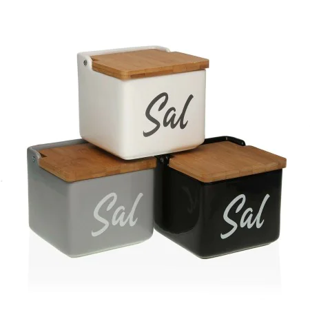 Salt Shaker with Lid Versa 12,2 x 11,5 x 12,2 cm Ceramic by Versa, Dispensers for dressings and spices - Ref: S3410691, Price...