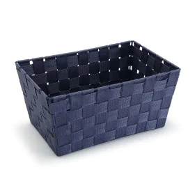 Cesta Versa Azul oscuro Grande Textil 20 x 15 x 30 cm de Versa, Organizadores de cosméticos - Ref: S3410736, Precio: 7,34 €, ...