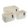 Conjunto de Cestas Versa Branco Papel 19 x 12 x 26 cm de Versa, Organizadores de cosméticos - Ref: S3410748, Preço: 13,56 €, ...