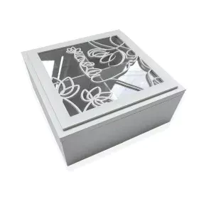 Caixa Decorativa Versa Madeira MDF 20 x 8 x 20 cm de Versa, Caixas - Ref: S3410821, Preço: 11,10 €, Desconto: %