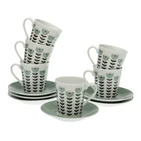 Juego de 6 Tazas con Plato Versa Erna Porcelana de Versa, Tazas - Ref: S3410875, Precio: 14,82 €, Descuento: %