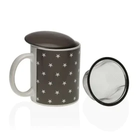 Chávena com Filtro para Infusões Versa Estrelas Porcelana Aço de Versa, Canecas - Ref: S3410960, Preço: 7,31 €, Desconto: %