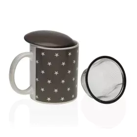 Taza con Filtro para Infusiones Versa Estrellas Porcelana Acero de Versa, Tazas - Ref: S3410960, Precio: 7,31 €, Descuento: %