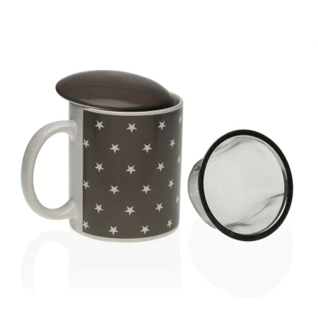 Chávena com Filtro para Infusões Versa Estrelas Porcelana Aço de Versa, Canecas - Ref: S3410960, Preço: 6,15 €, Desconto: %