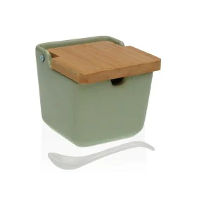 Sugar Bowl Versa Green 8,8 x 8,5 x 8,8 cm Ceramic by Versa, Sugar and milk - Ref: S3410993, Price: 7,34 €, Discount: %