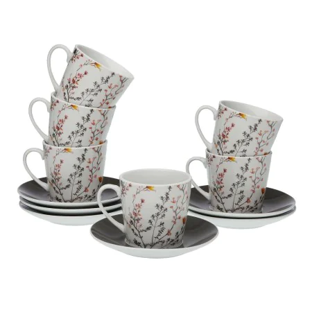 Set of 6 teacups with plates Versa Balbec Porcelain by Versa, Cups - Ref: S3411149, Price: 20,42 €, Discount: %