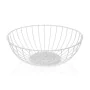 Fruit Bowl Versa Damasco White Metal Steel MDF Wood 28 x 10 x 28 cm by Versa, Bowls and large cups - Ref: S3411289, Price: 9,...