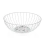 Fruit Bowl Versa Acebo White Metal Steel MDF Wood 28 x 10 x 28 cm by Versa, Bowls and large cups - Ref: S3411309, Price: 9,04...