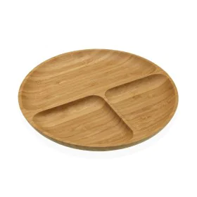 Snack tray Versa Bamboo 25 x 2 x 25 cm by Versa, Plates and dishes - Ref: S3411428, Price: 10,25 €, Discount: %