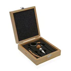 Set of Wine Accessories Versa Bamboo Steel by Versa, Wine Accessory Sets - Ref: S3411497, Price: 11,83 €, Discount: %